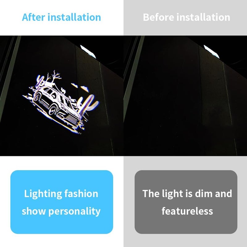 akarin LED Car Door Logo Lights Compatible for TX350/TX500H/TX550H+ 2024-present Courtesy Projector Laser Welcome Lamp Puddle Lights Kit Car Accessories (tx 2024-prsent) - Image 2